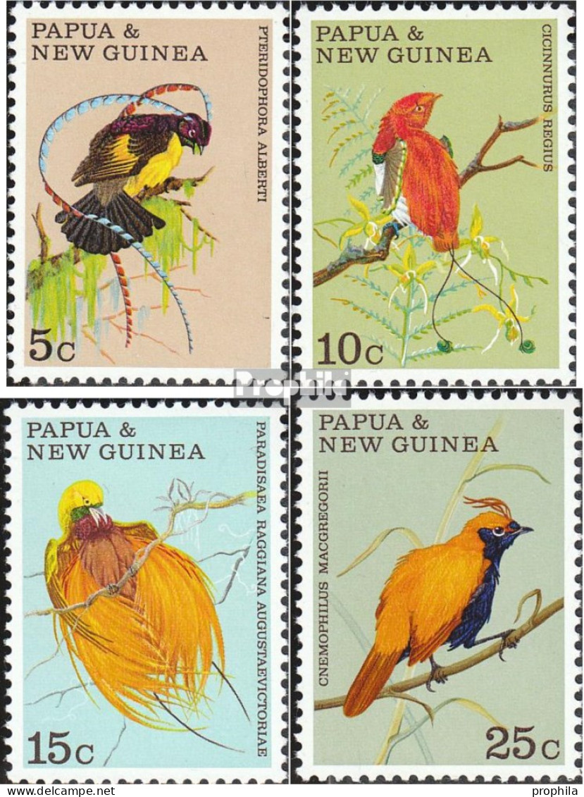 Papua-Neuguinea 175-178 (kompl.Ausg.) Postfrisch 1970 Paradiesvögel - Papua Nuova Guinea
