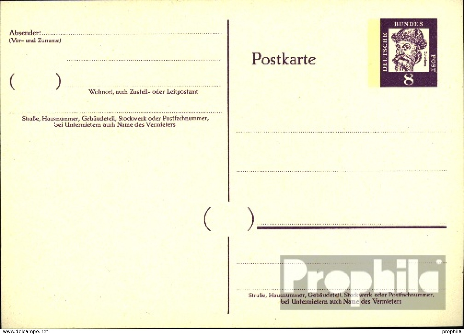 BRD P66 Amtliche Postkarte Mit Zusatzfrankatur Gebraucht 1962 Bed. Deutsche - Otros & Sin Clasificación