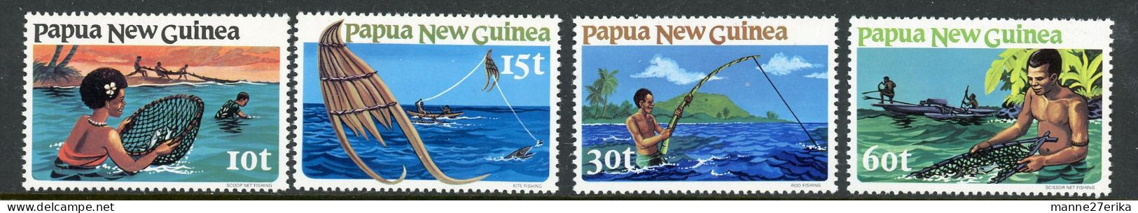 Papa New Guinea MNH 1981 Scoop Net Fishing - Papoea-Nieuw-Guinea