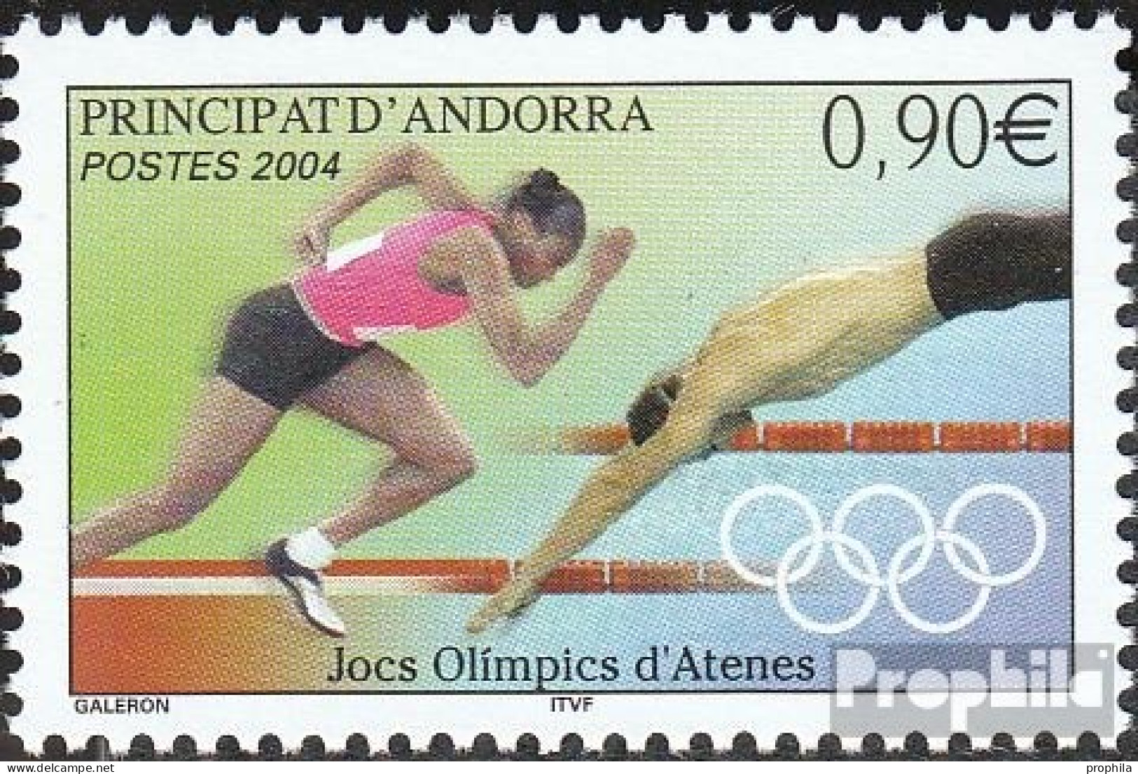 Andorra - Französische Post 619 (kompl.Ausg.) Postfrisch 2004 Sport - Nuovi