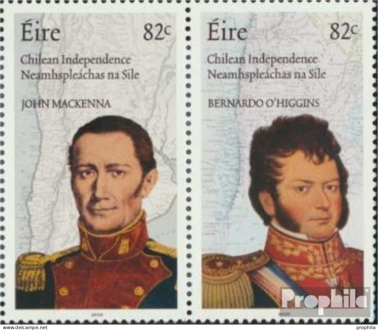Irland 1953-1954 Paar (kompl.Ausg.) Postfrisch 2010 Chilenische Unanhängigkeitskämpfer - Unused Stamps
