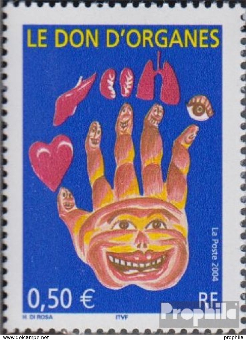 Frankreich 3821 (kompl.Ausg.) Postfrisch 2004 Organspende - Unused Stamps