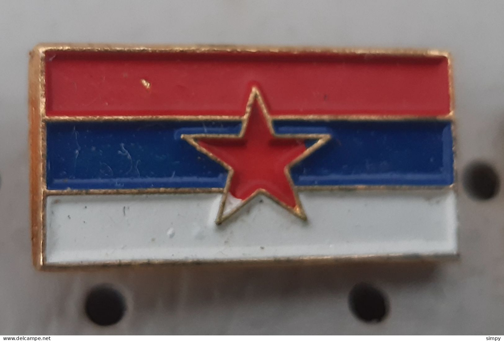 Flag Of Socialist Federal Republic Of Serbia Ex Yugoslavia Small Pin - Villes