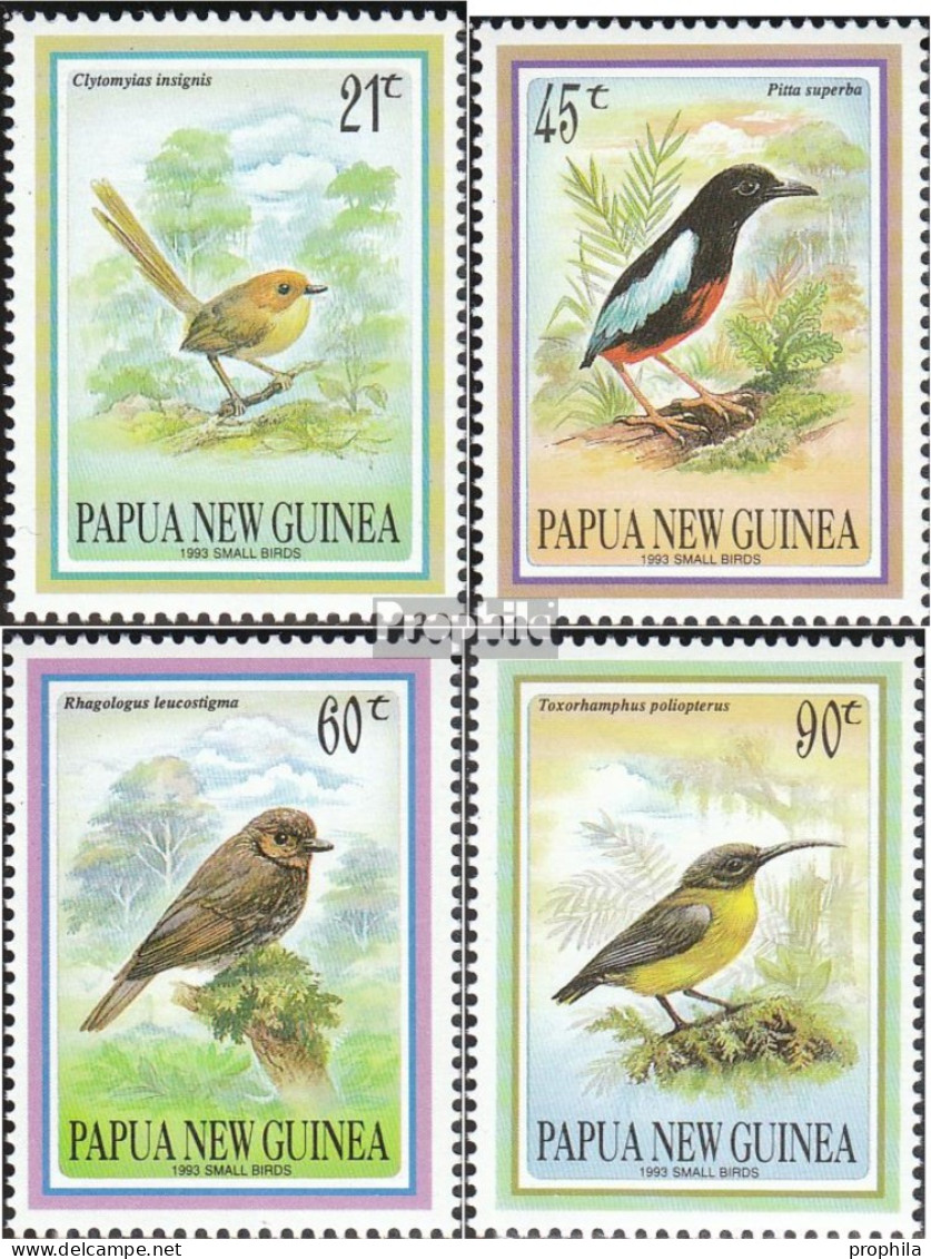 Papua-Neuguinea 681-684 (kompl.Ausg.) Postfrisch 1993 Kleinvögel - Papouasie-Nouvelle-Guinée