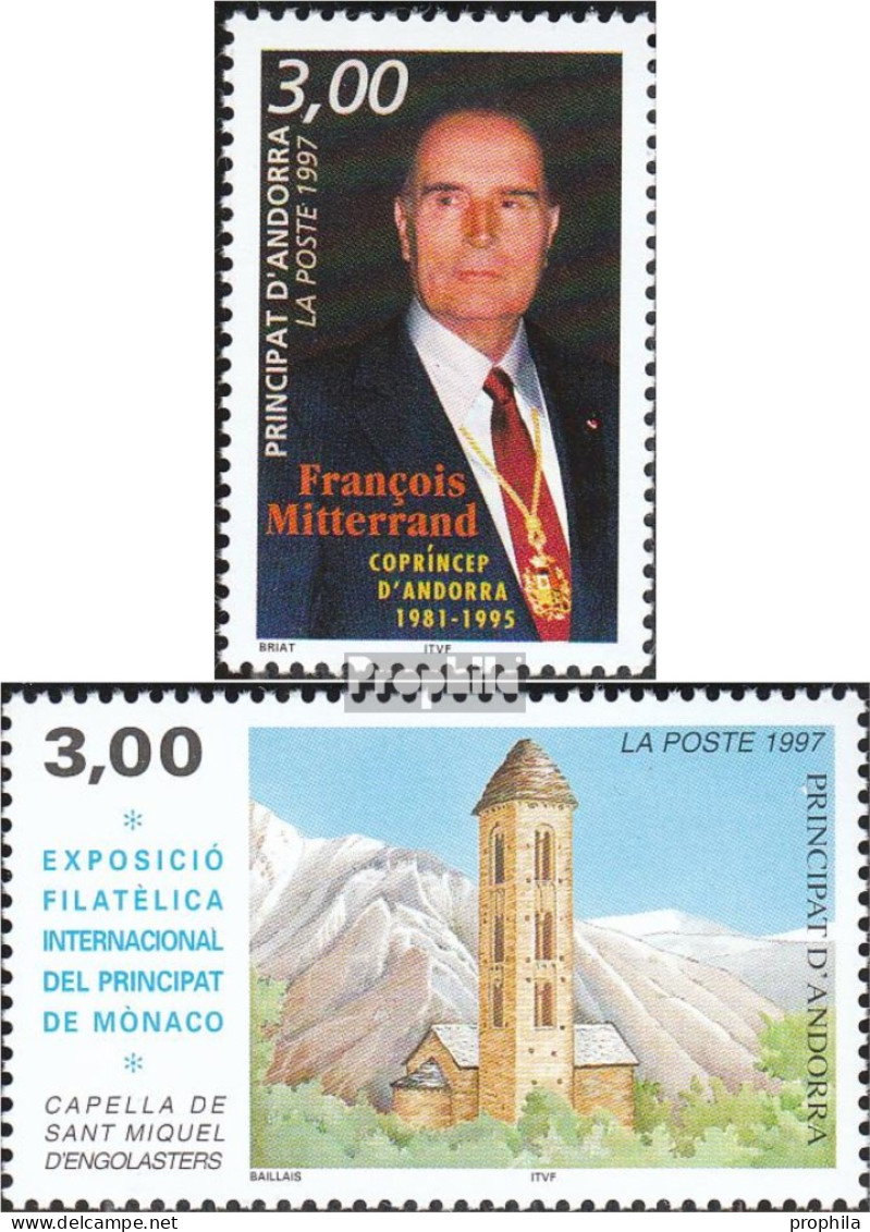 Andorra - Französische Post 505,517 (kompl.Ausg.) Postfrisch 1997 Mitterrand, Philatelie - Postzegelboekjes