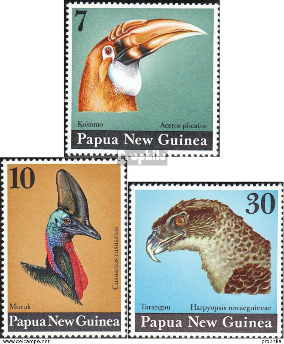 Papua-Neuguinea 272-274 (kompl.Ausg.) Postfrisch 1970 Vögel - Papúa Nueva Guinea