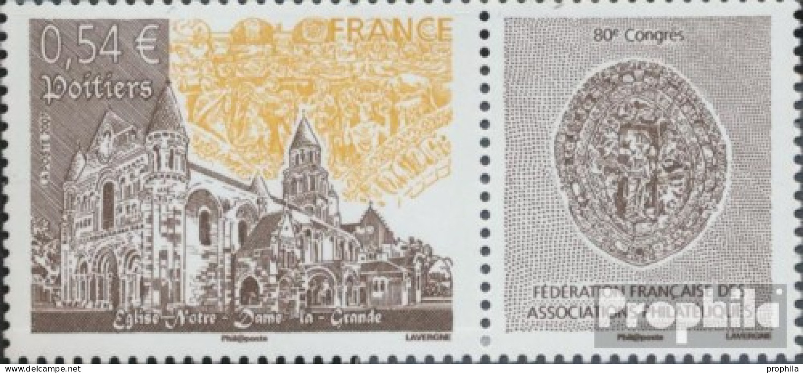 Frankreich 4276Zf Mit Zierfeld (kompl.Ausg.) Postfrisch 2007 Verband Der Briefmarkensammler - Ungebraucht