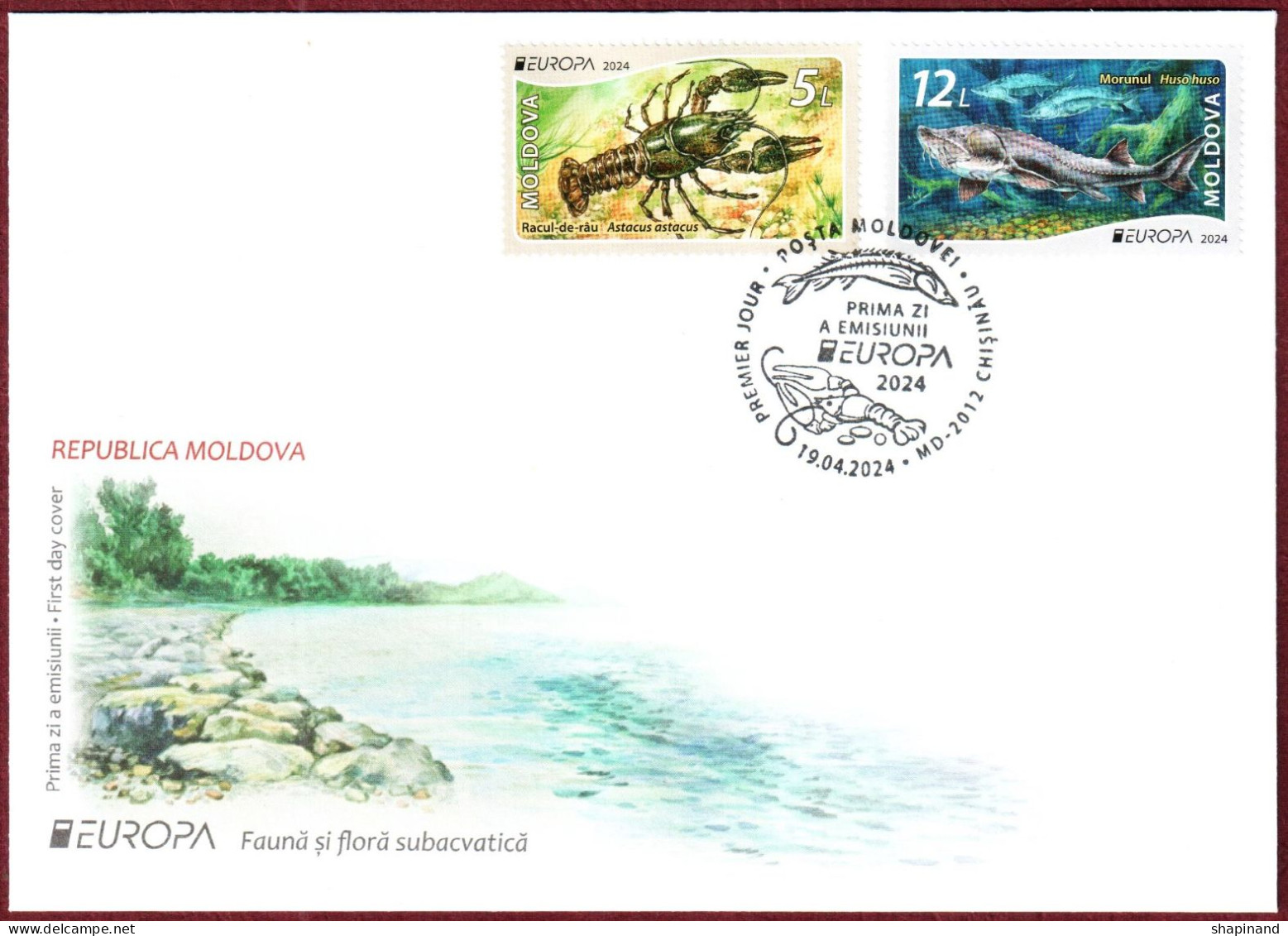 Moldova 2024 FDC "Europa" Underwater Flora And Fauna.Quality:100% - Moldavia