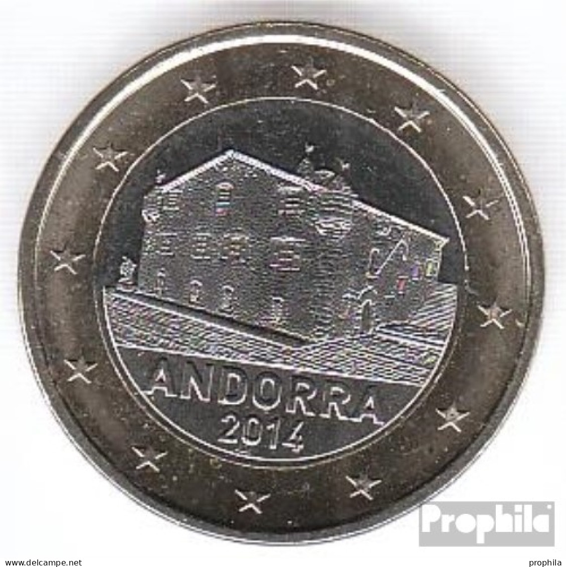 Andorra AND 7 2014 Stgl./unzirkuliert 2014 1 Euro Kursmünze - Andorra