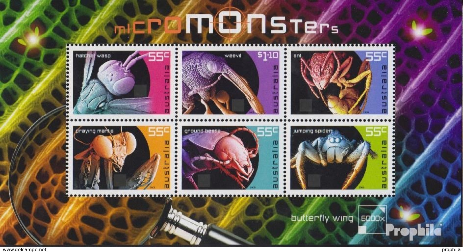 Australien Block88 (kompl.Ausg.) Postfrisch 2009 Insekten Und Spinnen - Nuevos