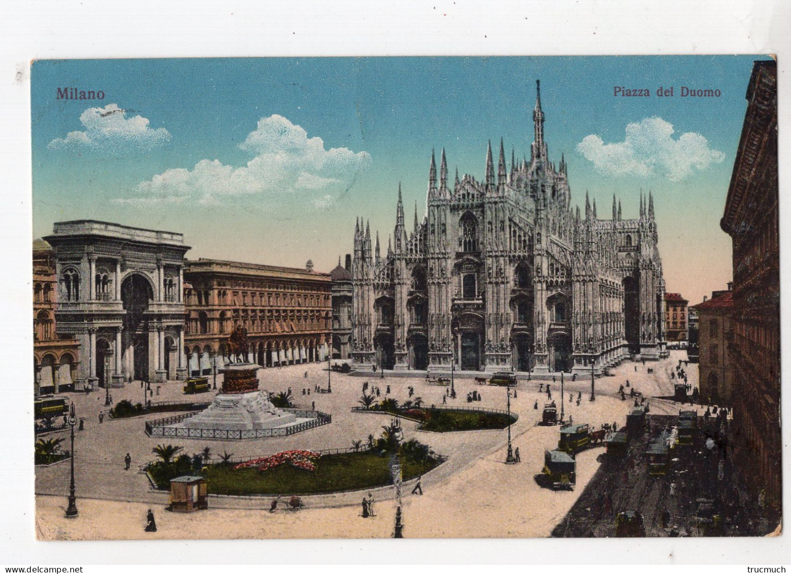 22 - MILANO - Piazza Dei Duomo *timbre TAXE* - Milano (Milan)