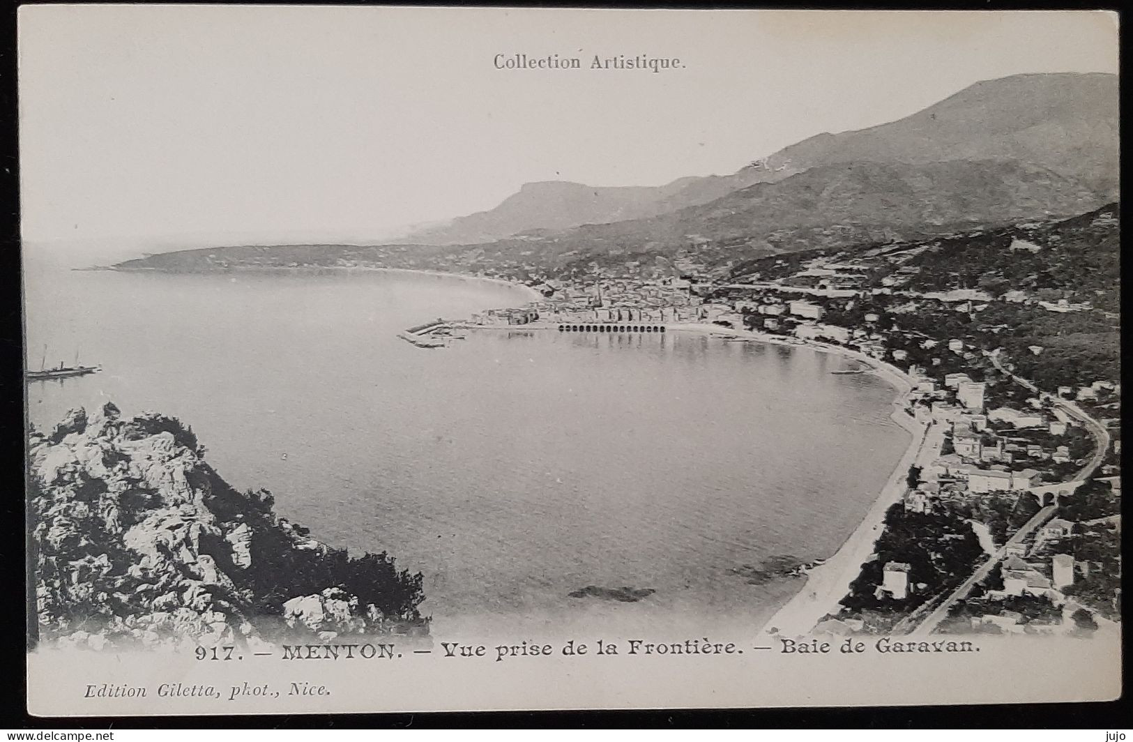 06  - MENTON - Vue Prise De La Frontière - Baie De Garavan - Menton