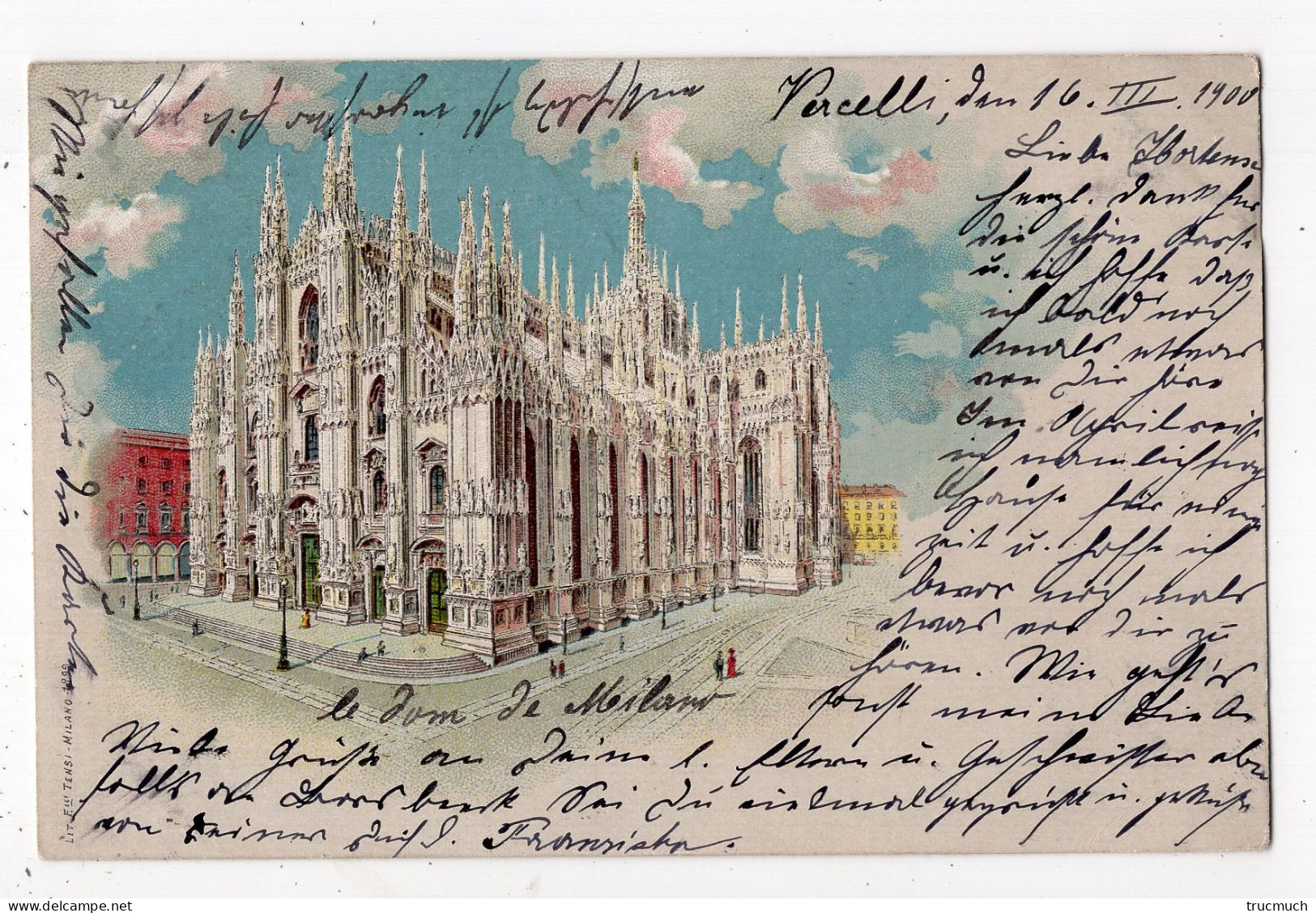 23 - MILANO - Dom *litho*1900* - Milano (Mailand)