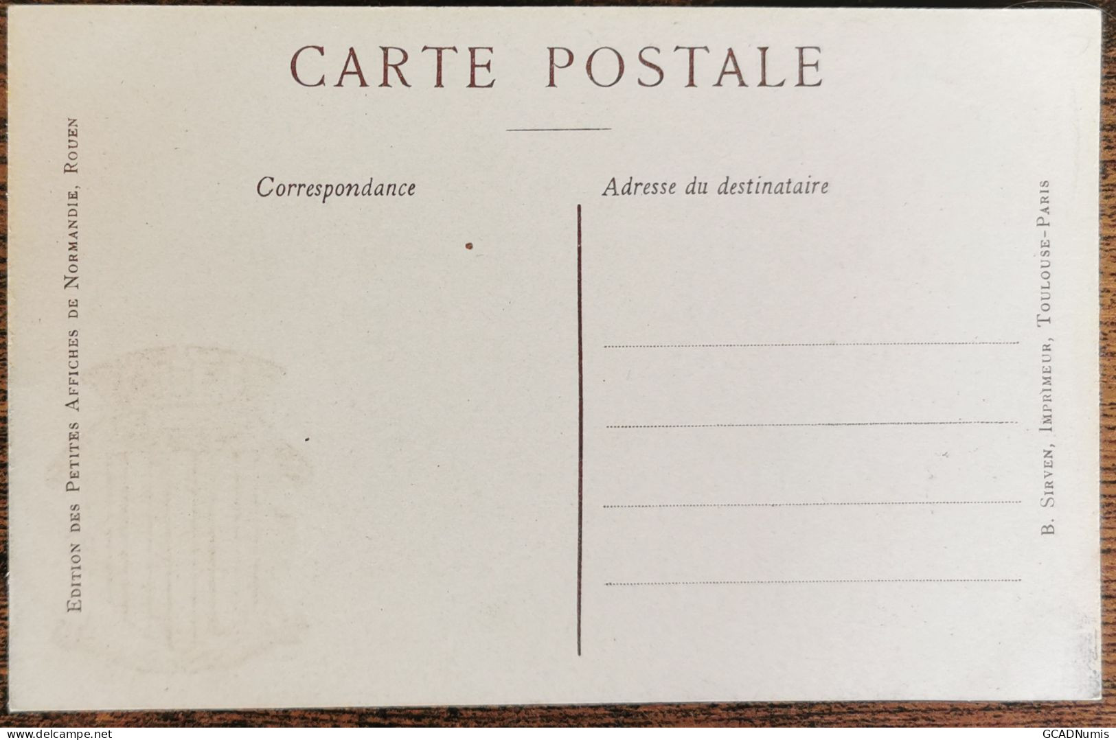 CARTE POSTALE Billet 1 Franc Chambre De Commerce De FOIX - Ariège - Foix