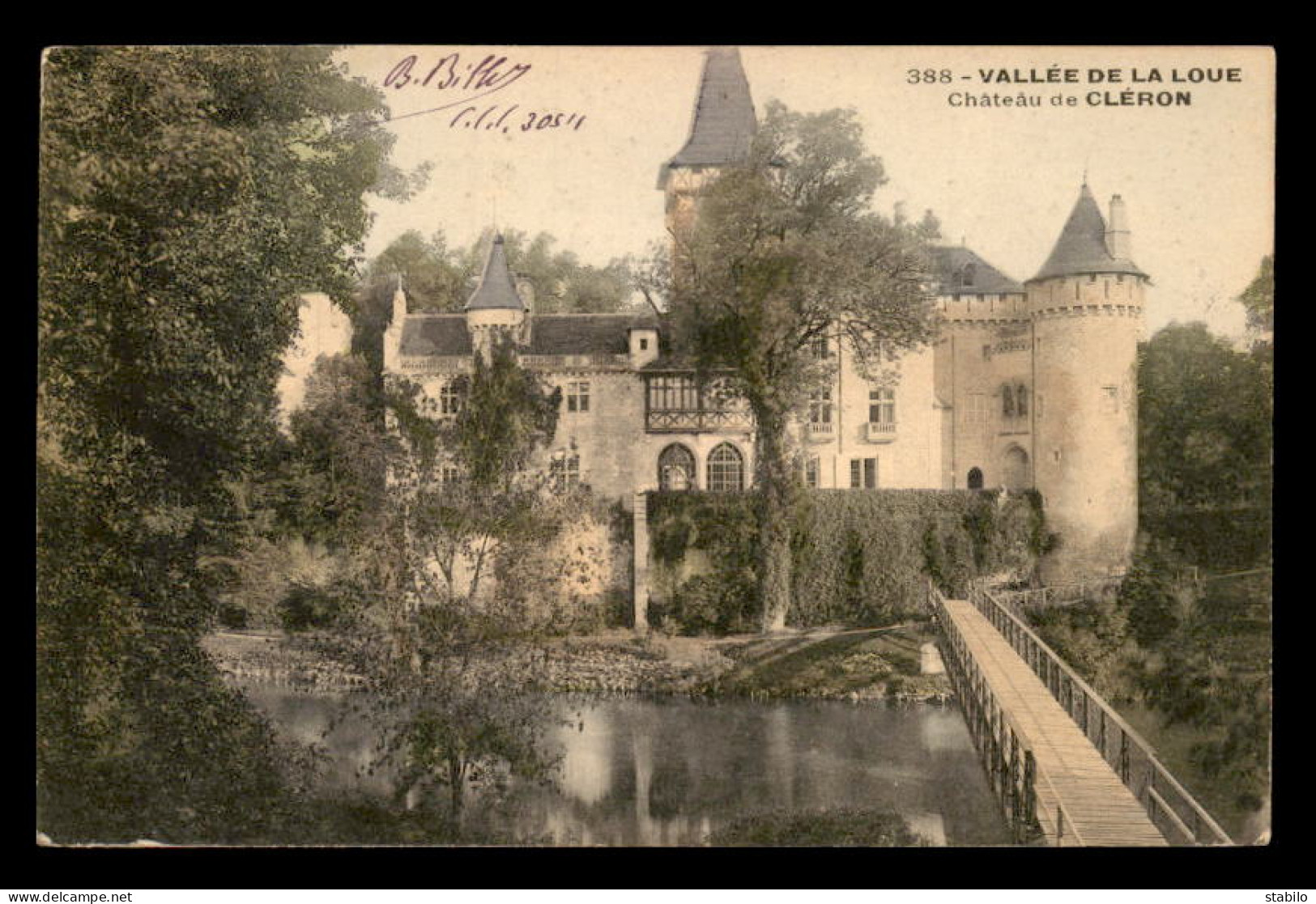 25 - CHATEAU DE CLERON - CARTE COLORISEE - Other & Unclassified