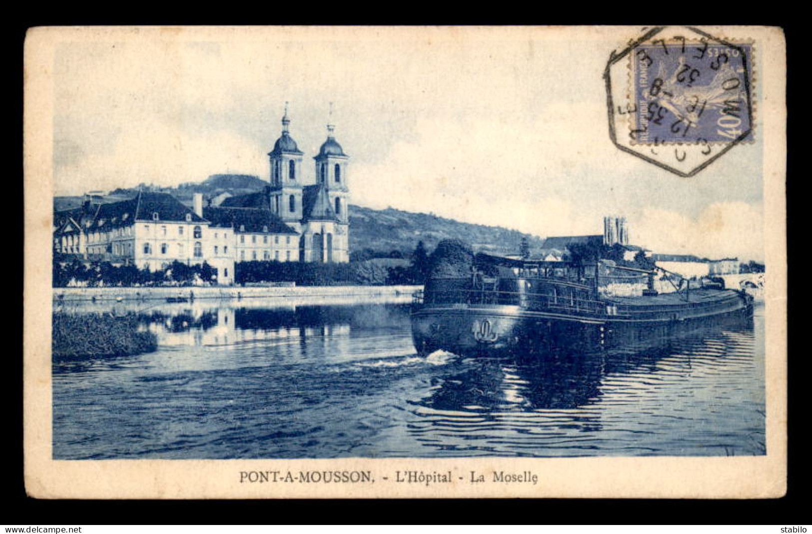 54 - PONT-A-MOUSSON - L'HOPITAL - LA MOSELLE - PENICHE - Pont A Mousson