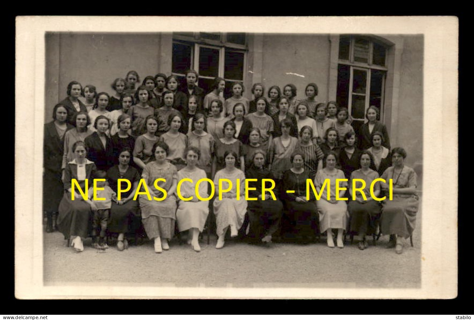 52 - CHAUMONT - LES ELEVES FEMMES DE L'ECOLE NORMALE - CARTE PHOTO ORIGINALE - Chaumont