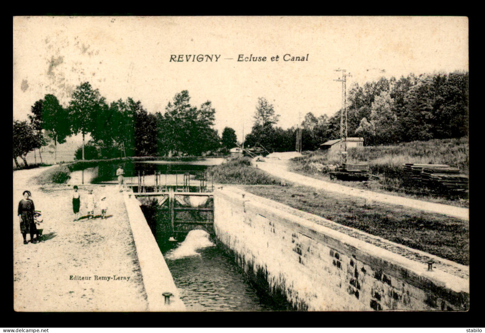 55 - REVIGNY-SUR-ORNAIN - ECLUSE ET CANAL - EDITEUR REMY LERAY - Revigny Sur Ornain