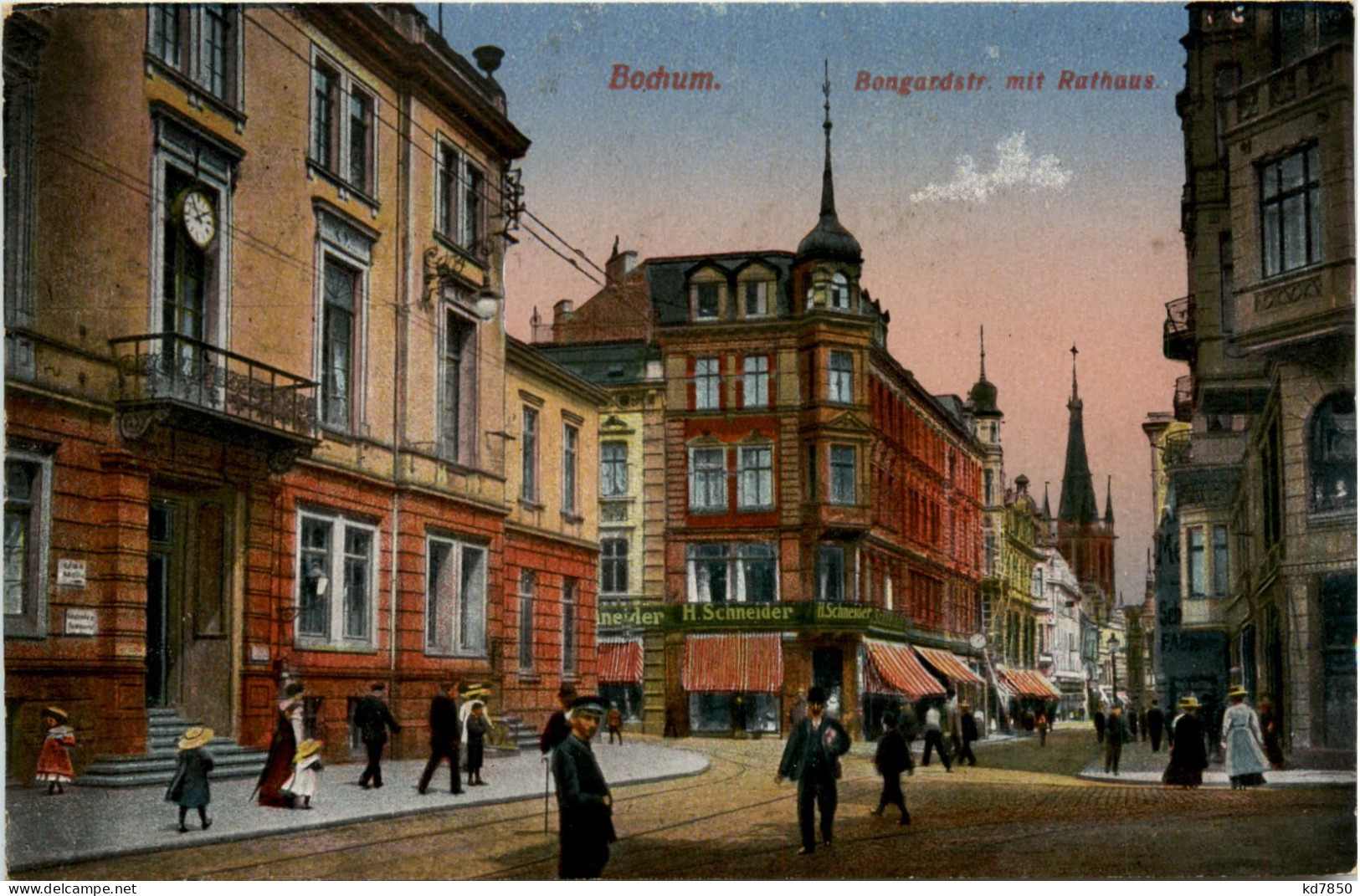 Bochum - Bongardstrasse Mit Rathaus - Bochum