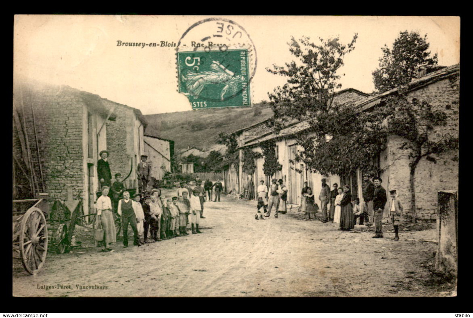 55 - BROUSSEY-EN-BLOIS - RUE BASSE - EDITEUR LUIGEN-PEROT - Autres & Non Classés