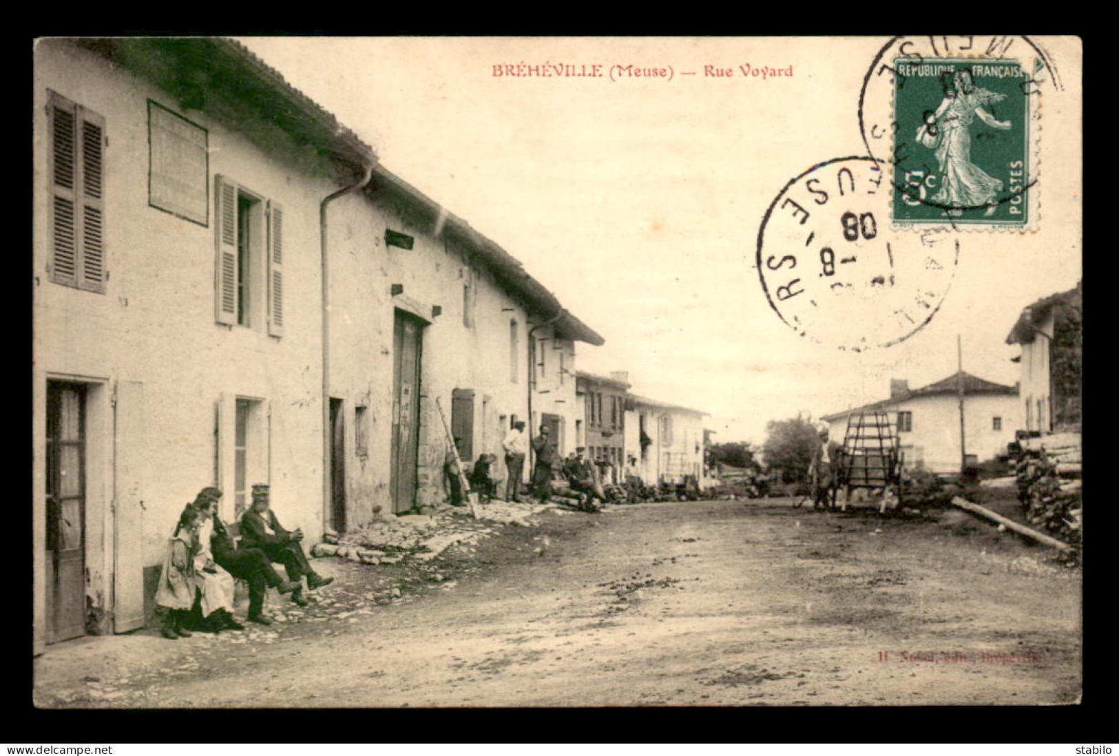 55 - BREHEVILLE - RUE VOYARD - EDITEUR H. NOISEL - Autres & Non Classés