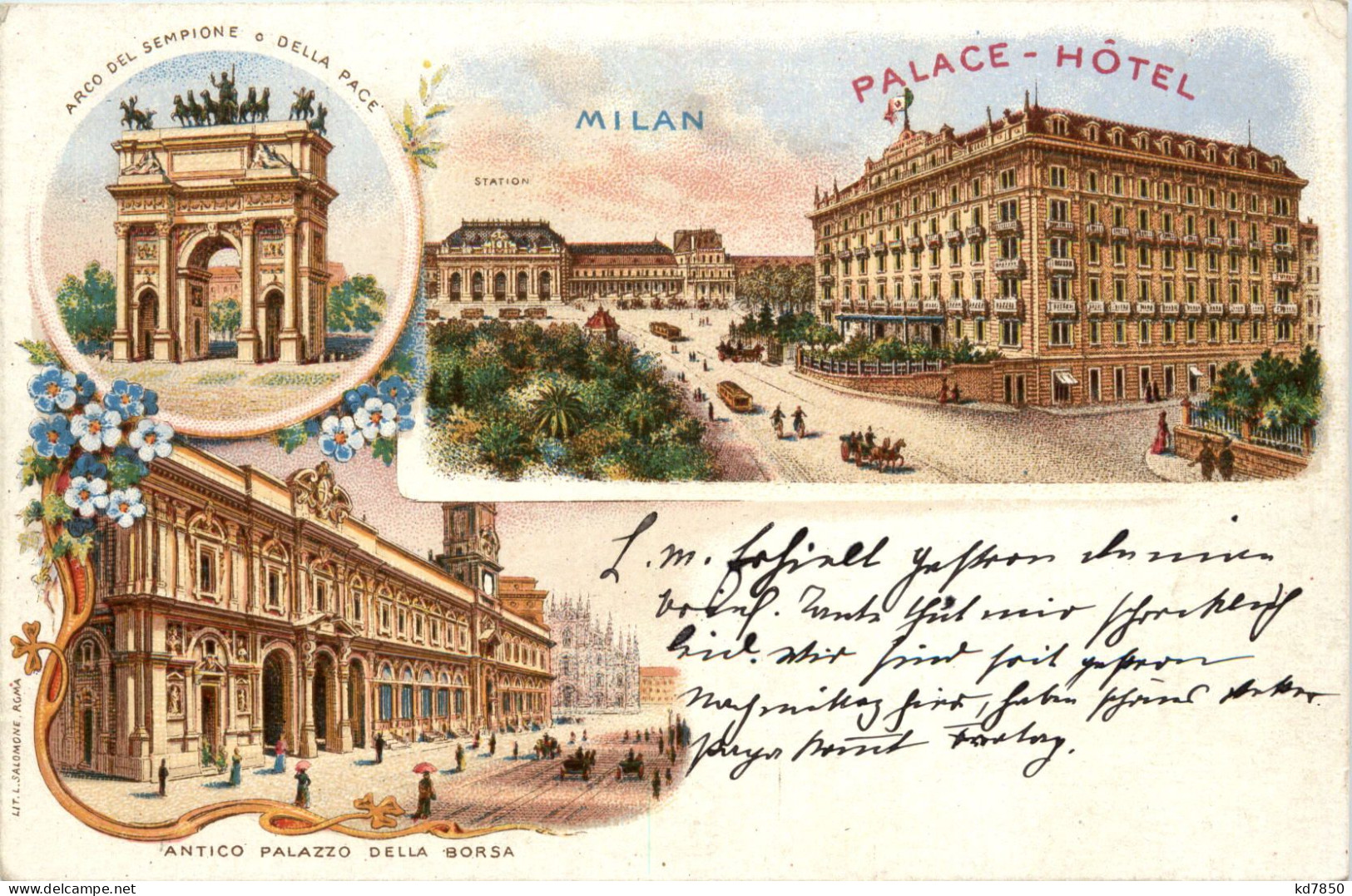 Milan - Palace Hotel - Litho - Milano