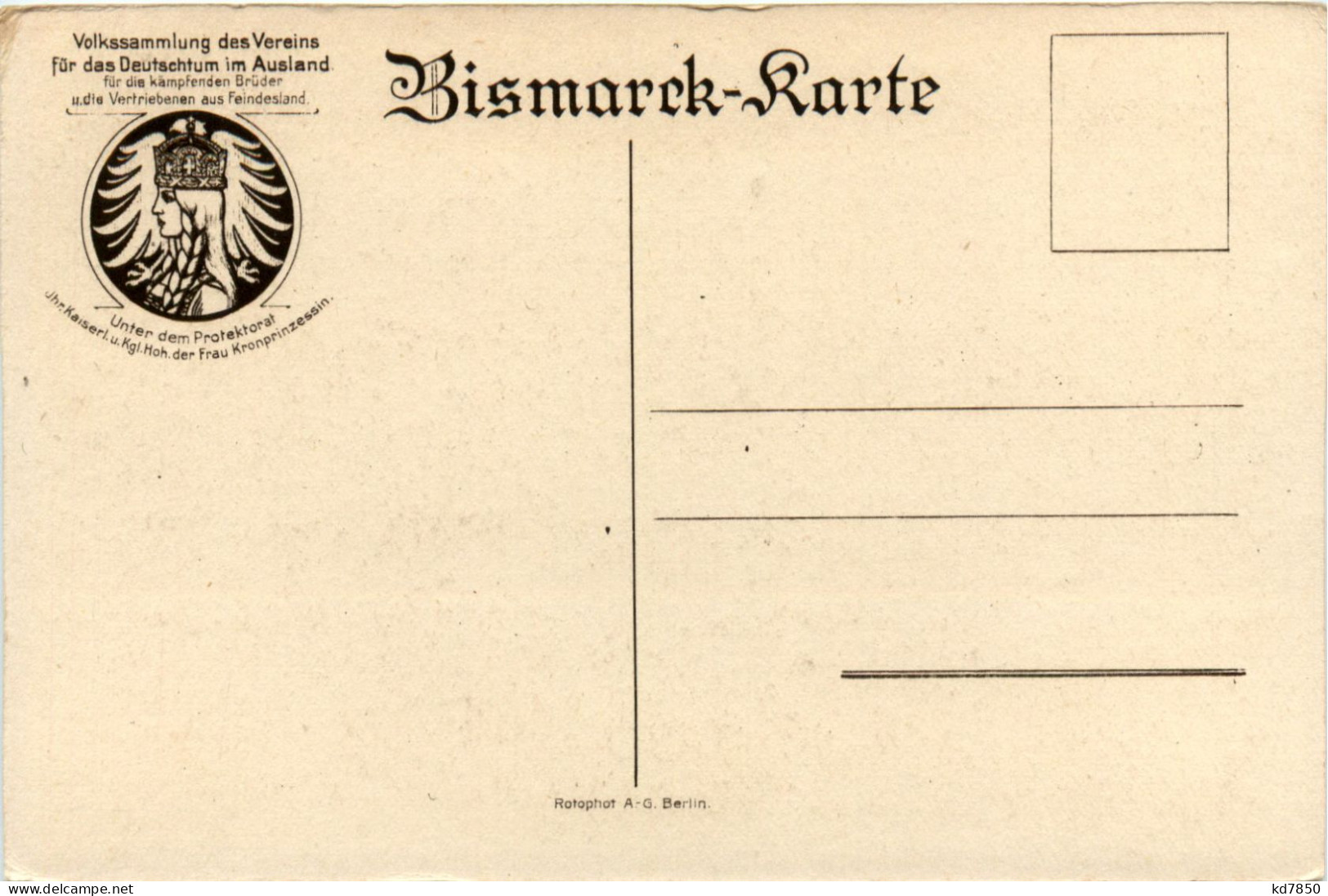 Bismarck - 80. Geburtstag - Hombres Políticos Y Militares