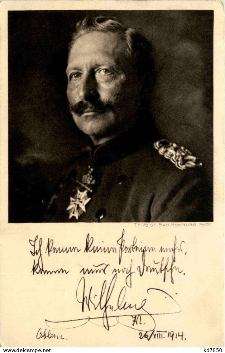 Kaiser Wilhelm II - Ganzsache - Familles Royales