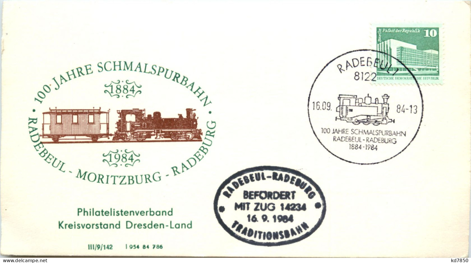 100 Jahre Schmalspurbahn Radebeul Moritzburg Radeburg - Radebeul