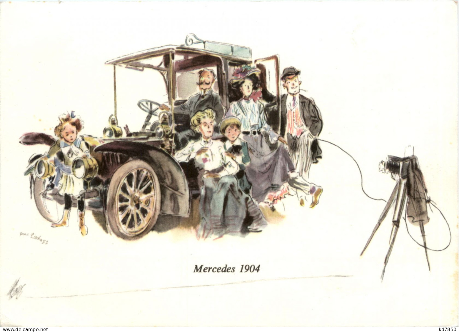 Mercedes 1904 - Gruss Aus Stuttgart - Voitures De Tourisme