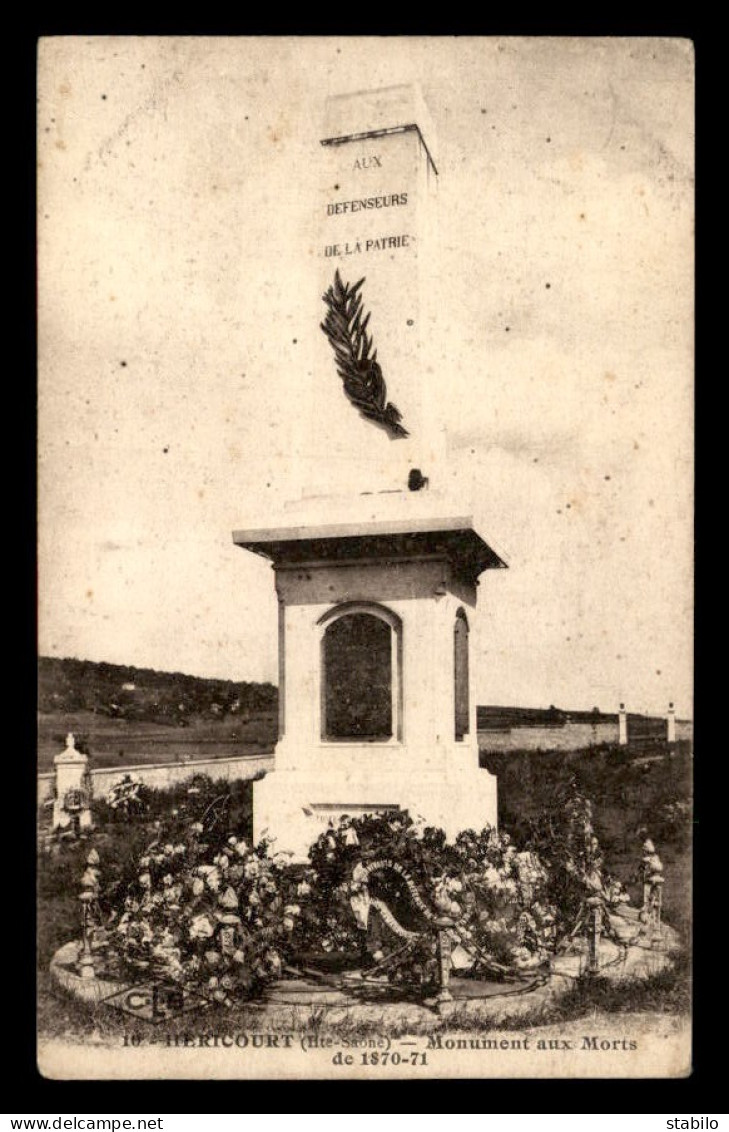 70 - HERICOURT - LE MONUMENT AUX MORTS - Héricourt