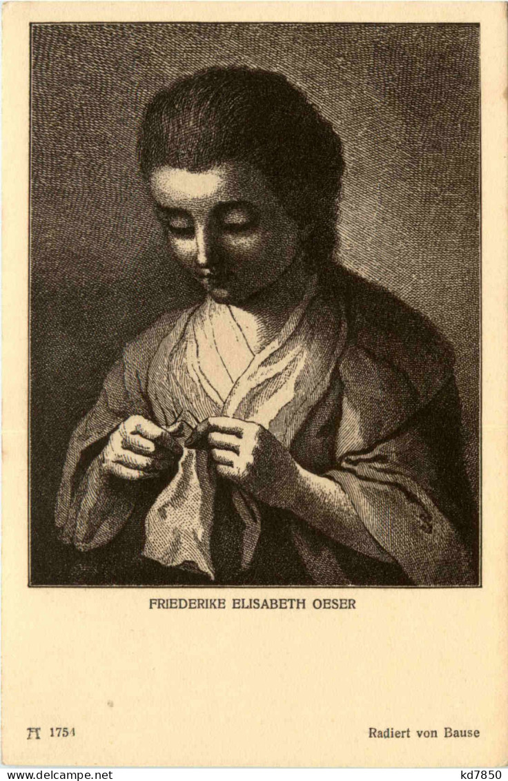 Friederike Elisabeth Oeser - Goethe Freundinnen - Ackermann Kunstverlag - Berühmt Frauen