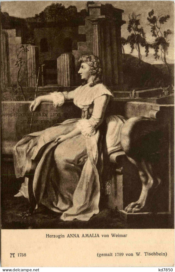 Herzogin Anna Amalia - Goethe Freundinnen - Ackermann Kunstverlag - Berühmt Frauen