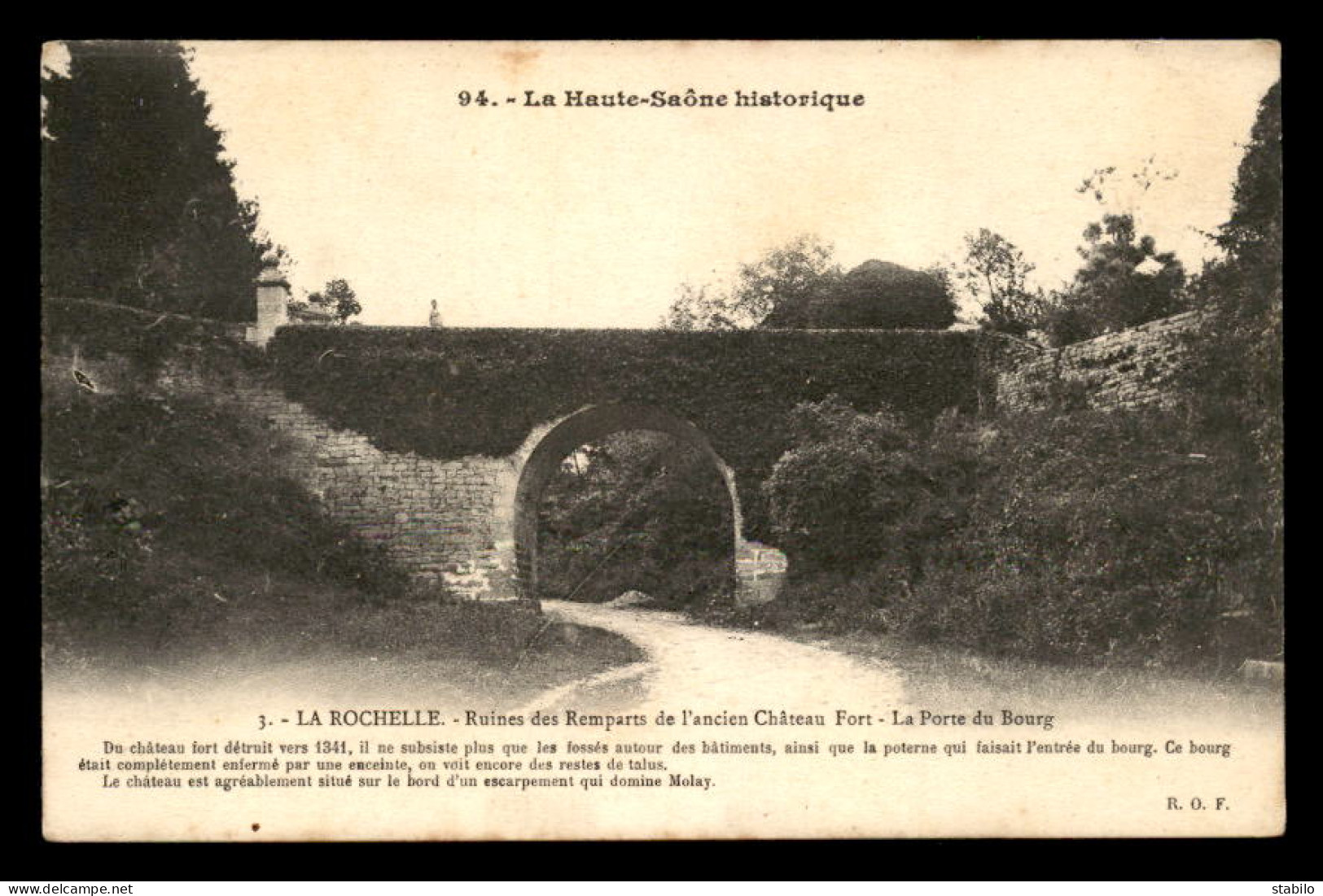 70 - LA ROCHELLE - RUINES DES REMPARTS DE L'ANCIEN CHATEAU FORT - LA PORTE DU BOURG - Other & Unclassified