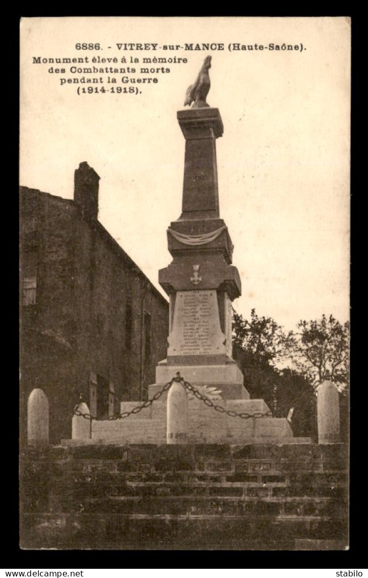 70 - VITREY-SUR-MANCE - LE MONUMENT AUX MORTS - Vitrey-sur-Mance