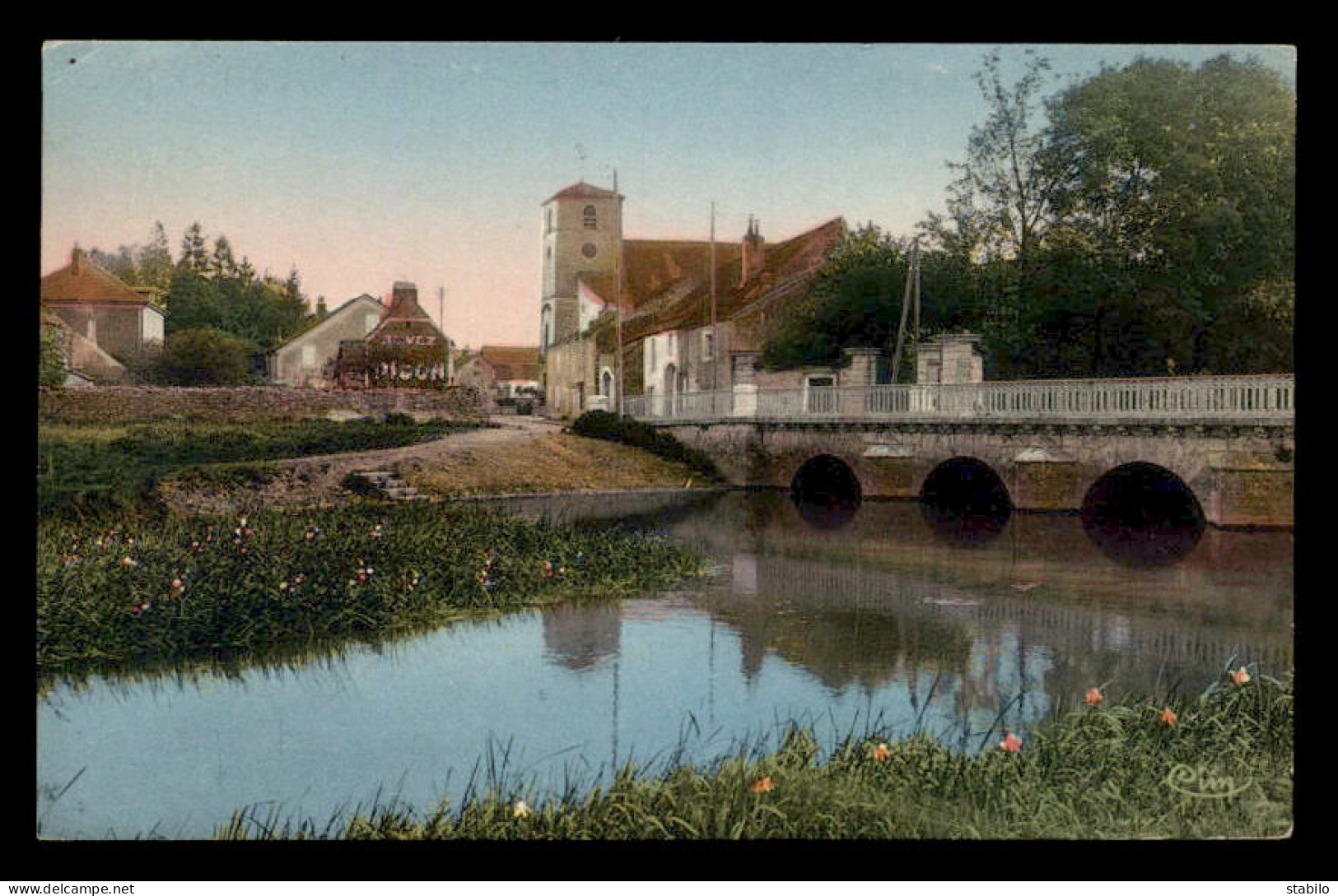 70 - DAMPIERRE-SUR-SALON - ENTREE DU VILLAGE ROUTE DE GRAY - CARTE COLORISEE - Dampierre-sur-Salon