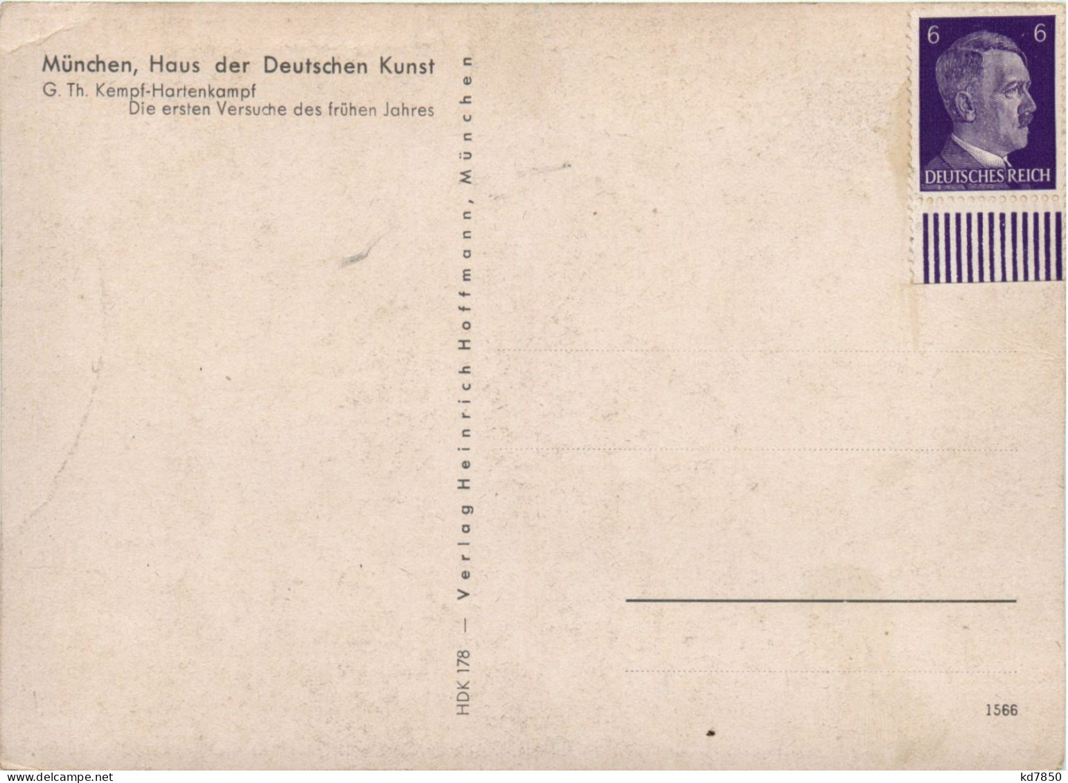 Künstlerkarte G. Th. Kempf-Hartenkampf - Other & Unclassified