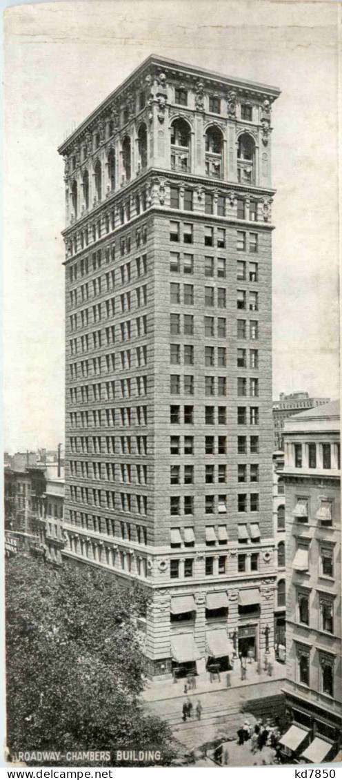New York - Chambers Building - Skyscraper Postcard - Sonstige & Ohne Zuordnung