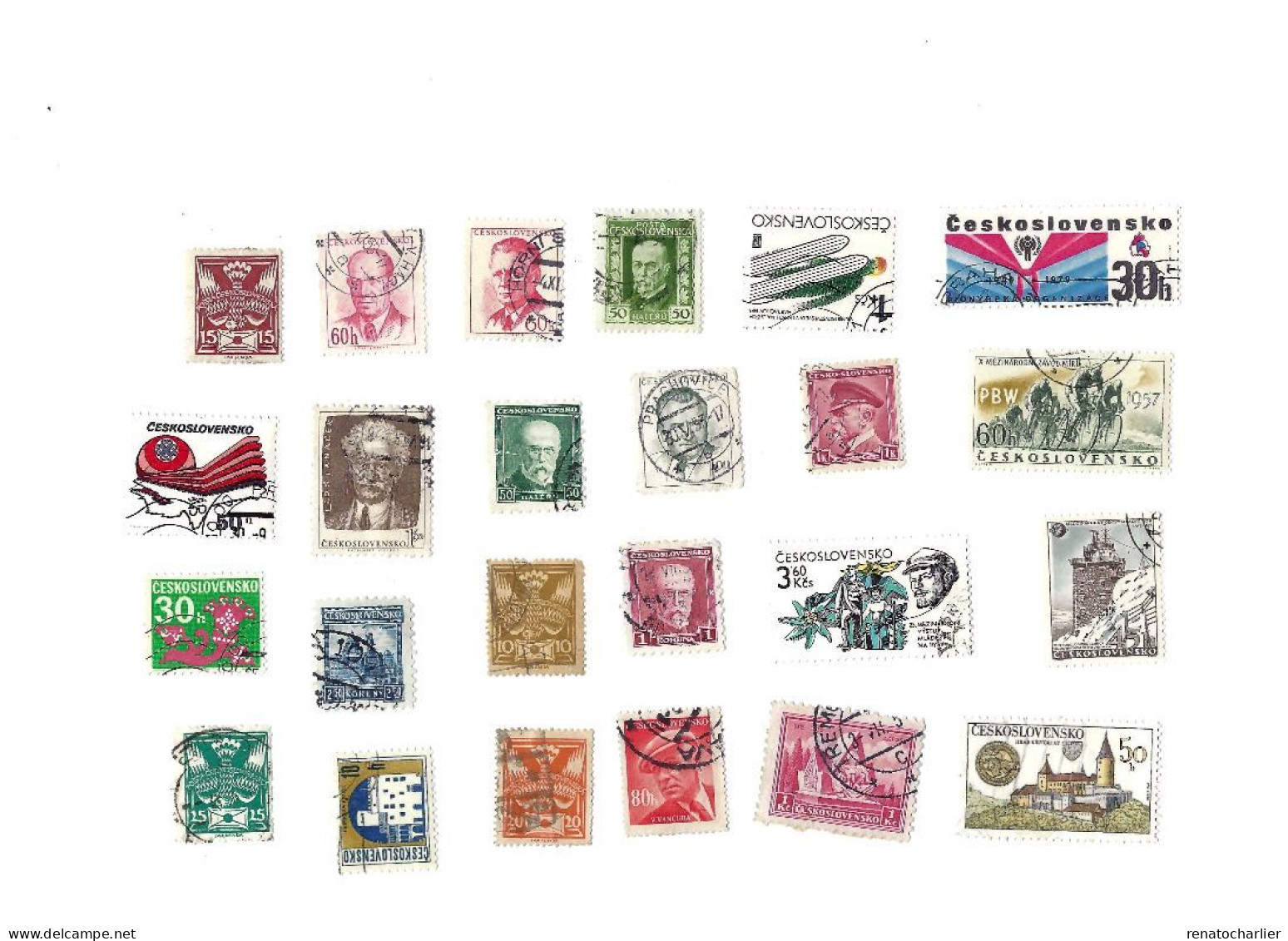 Collection De 100 Timbres  Oblitérés. - Collezioni & Lotti