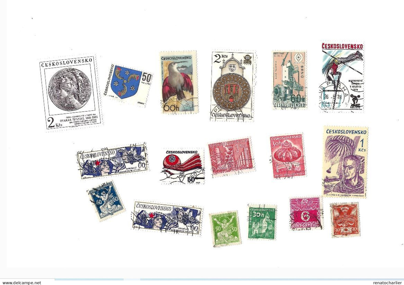 Collection De 100 Timbres  Oblitérés. - Lots & Serien