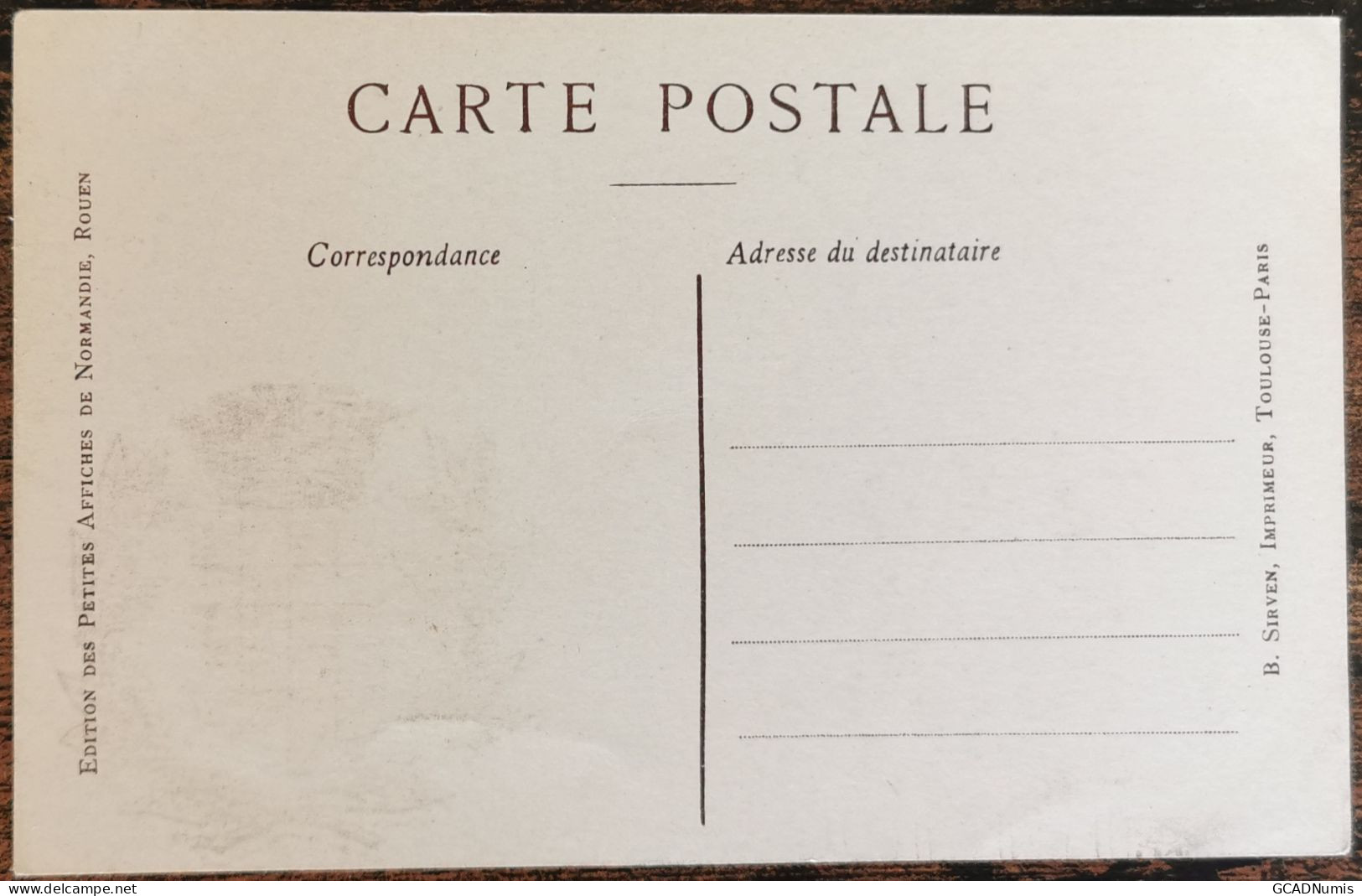 CARTE POSTALE Billet 1 Franc Chambre De Commerce De NICE - Alpes Maritimes - Otros & Sin Clasificación