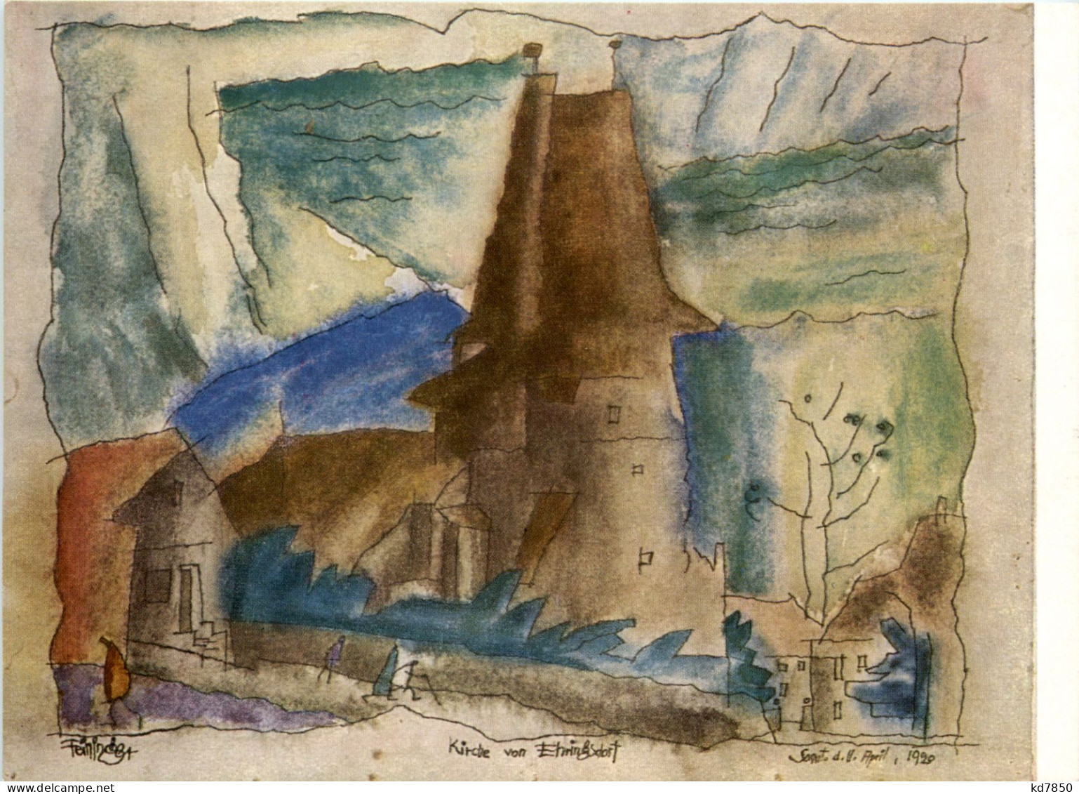 Künstlerkarte Lyonel Feininger - Other & Unclassified