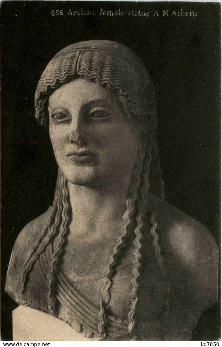 Athenes - Female Statue - Greece