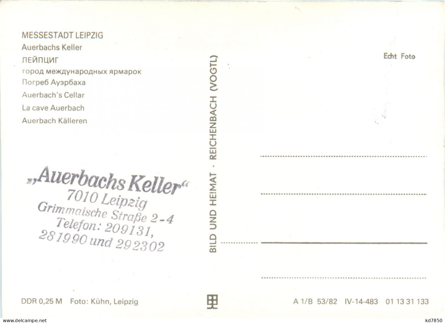 Leipzig - Auerbachs Keller - Leipzig