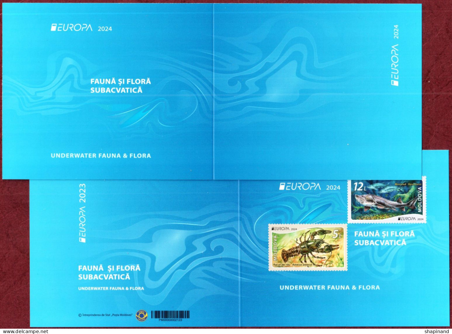 Moldova 2024 "Europa" Underwater Flora And Fauna.Booklet Quality:100% - Moldova