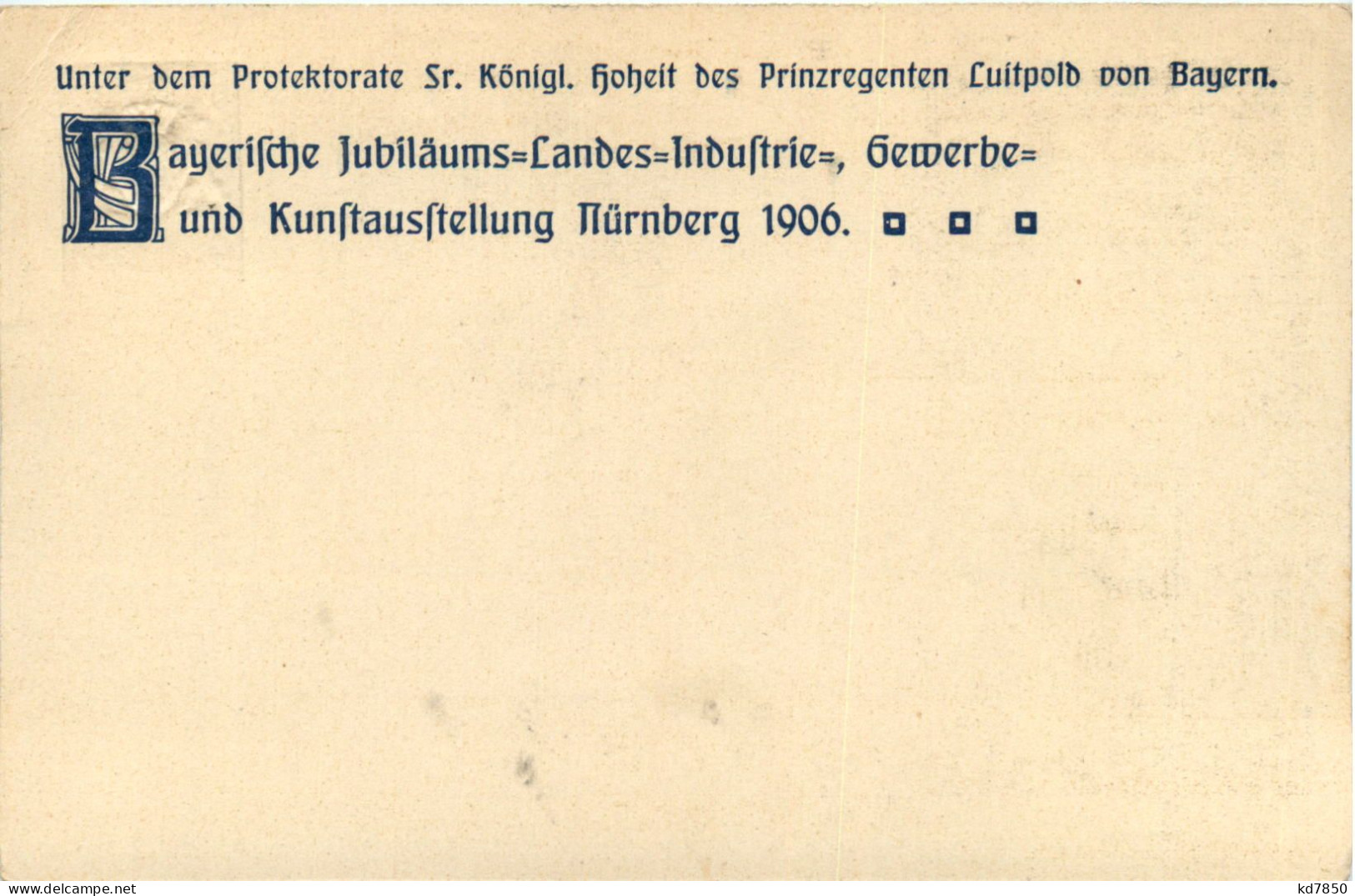 Nürnberg - Landesaustellung 1906 - Ganzsache - Nuernberg