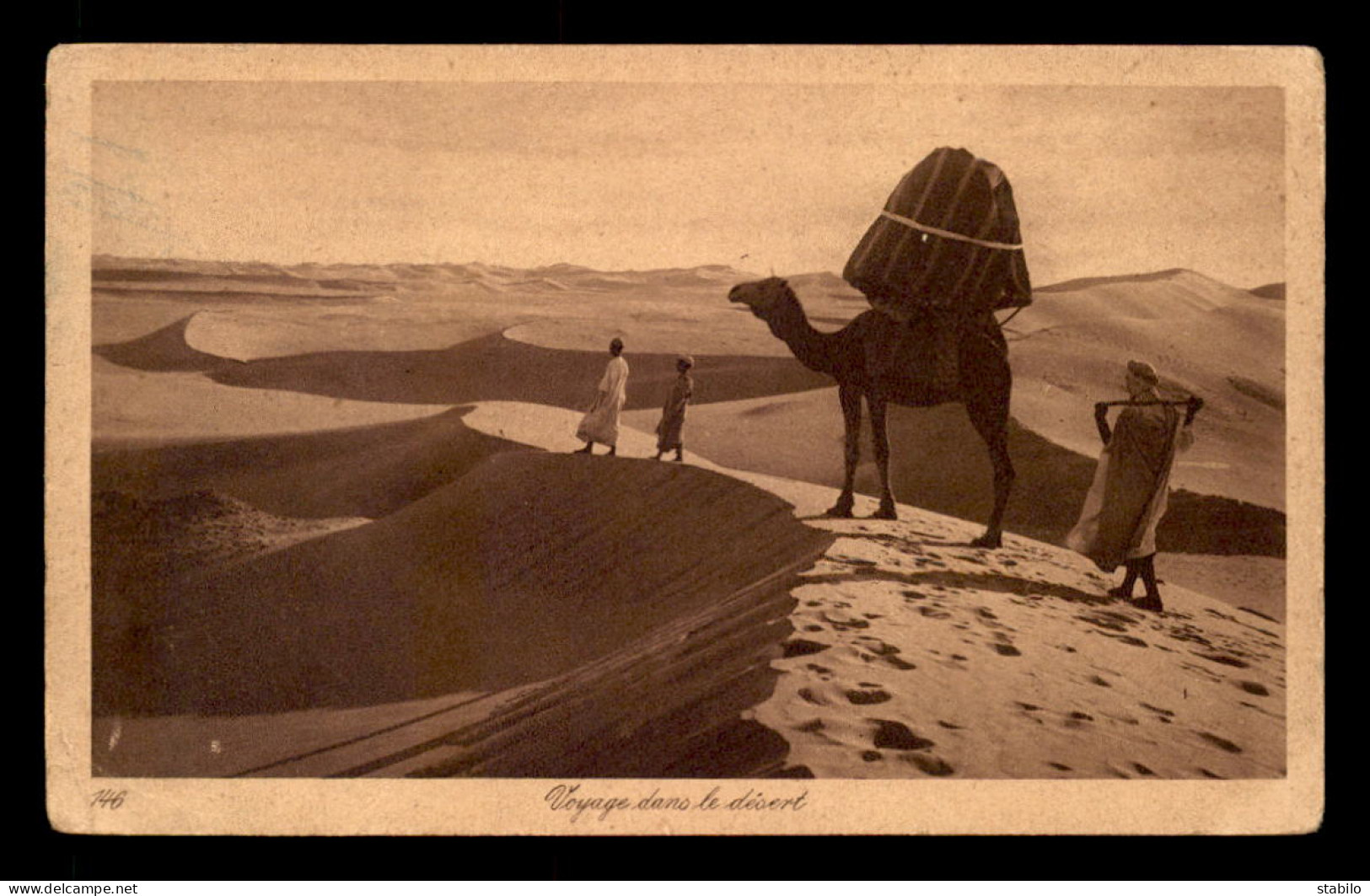 SCENES ET TYPES - SAHARA - LEHNERT ET LANDROCK - VOYAGE DANS LE DESERT - CHAMEAU - Africa