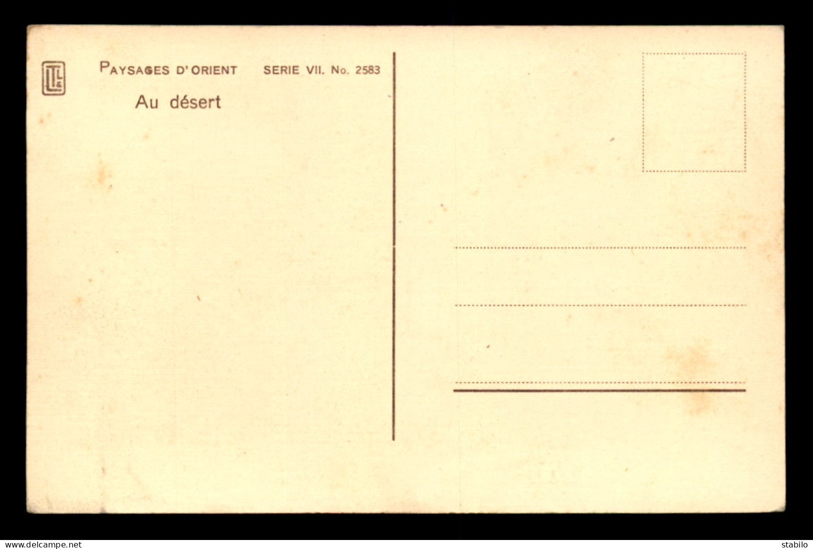 SCENES ET TYPES - SAHARA - LEHNERT ET LANDROCK - AU DESERT - CHAMEAUX - Afrique