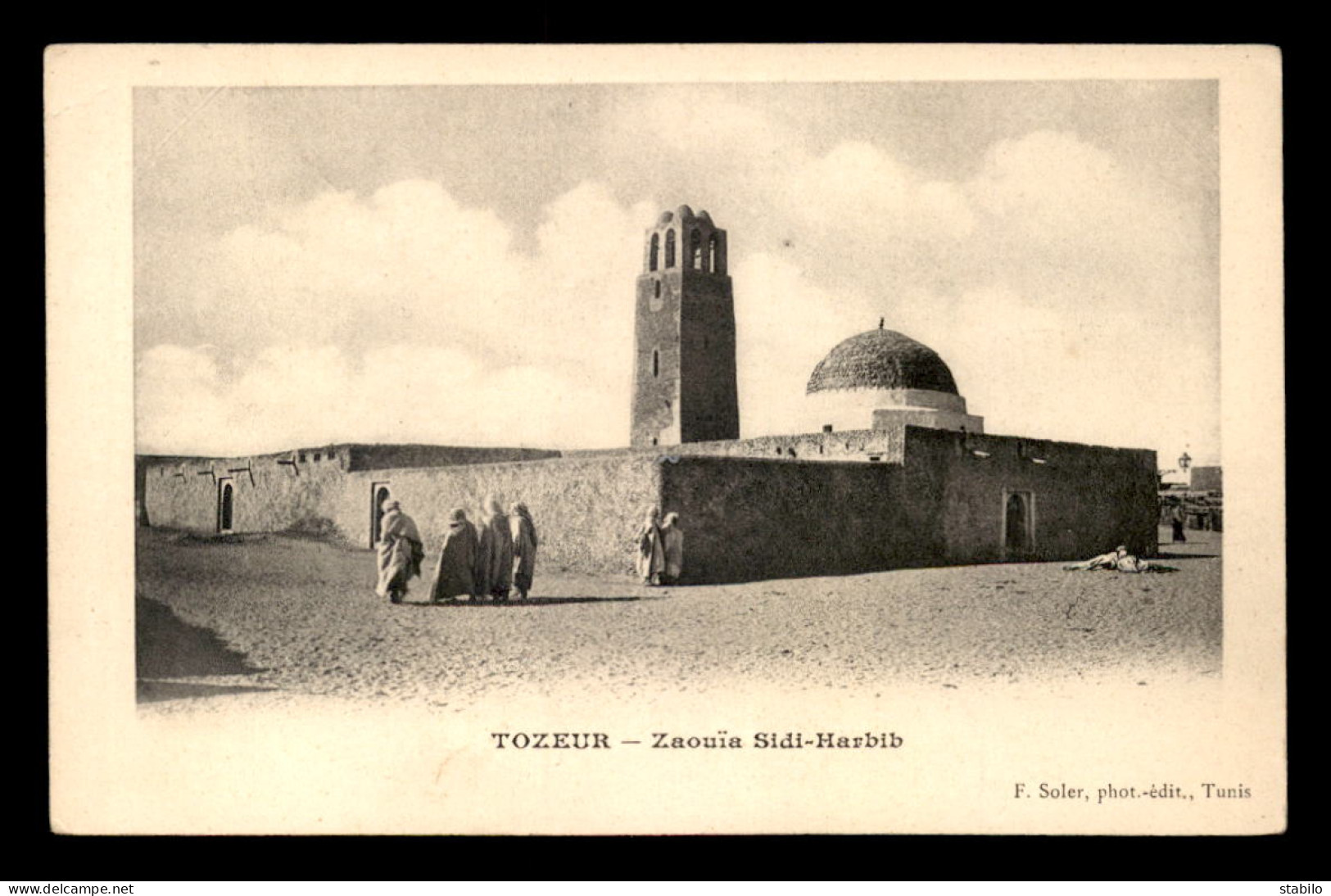 SCENES ET TYPES - SAHARA - TUNISIE - TOZEUR -  ZAOUIA SIDI-HARBIB - EDITEUR F. SOLER - Tunisie