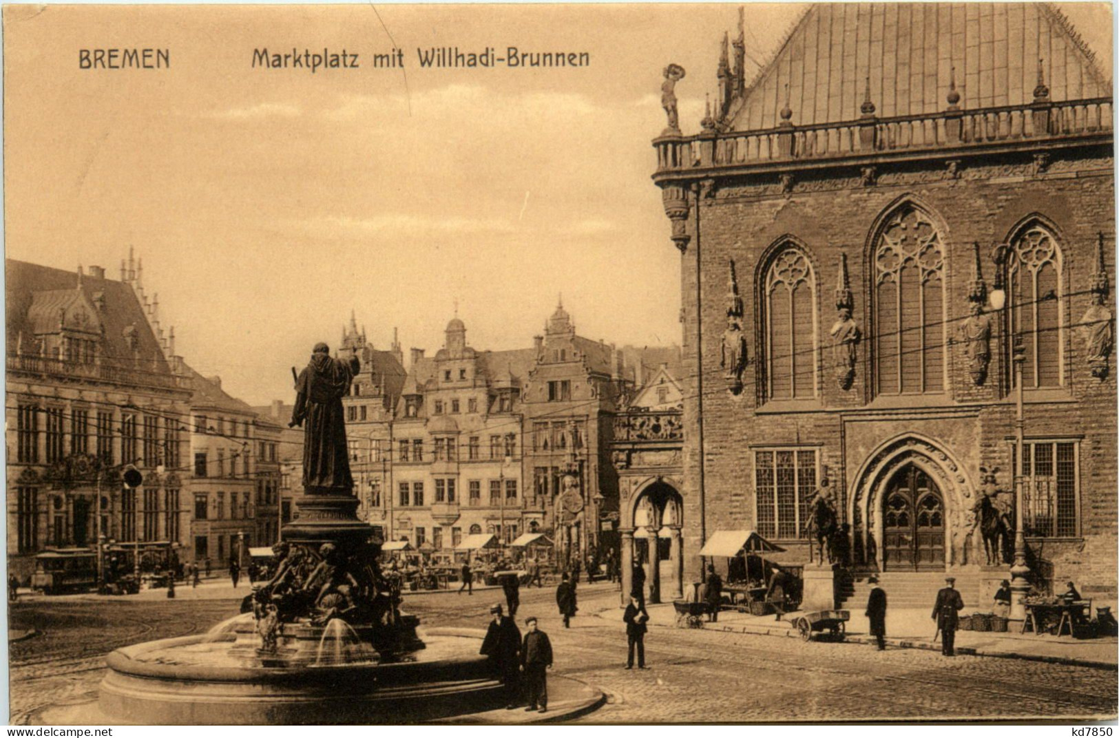 Bremen, Marktplatz Mit Willhadi-Brunnen - Bremen